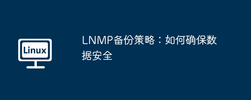 lnmp备份策略：如何确保数据安全
