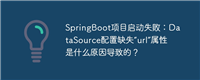 SpringBoot项目启动失败：DataSource配置缺失“url”属性是什么原因导致的？