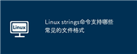 Linux strings命令支持哪些常见的文件格式