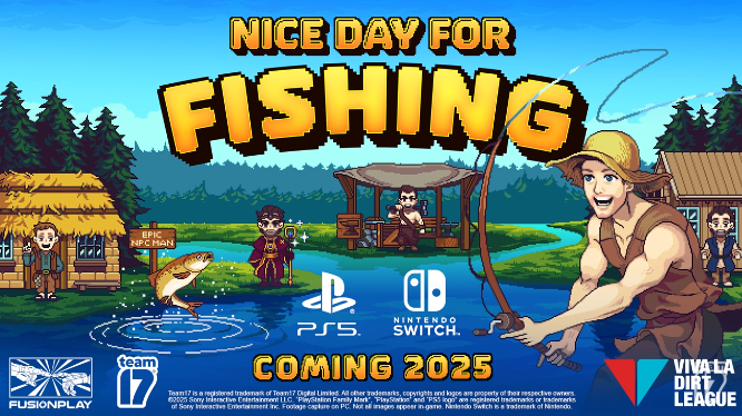 钓鱼冒险rpg游戏《nice day for fishing》将在今年上线ps5和switch