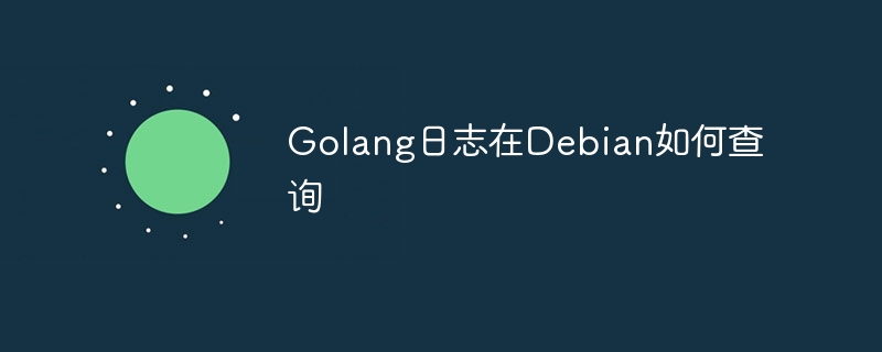golang日志在debian如何查询