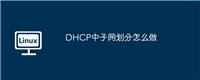 DHCP中子网划分怎么做