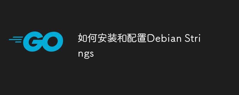 如何安装和配置debian strings