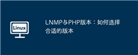 LNMP与PHP版本：如何选择合适的版本