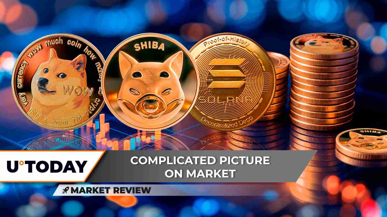 dogecoin，shiba inu和solana都在谈判狭窄的交易范围