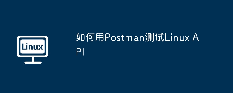 如何用postman测试linux api