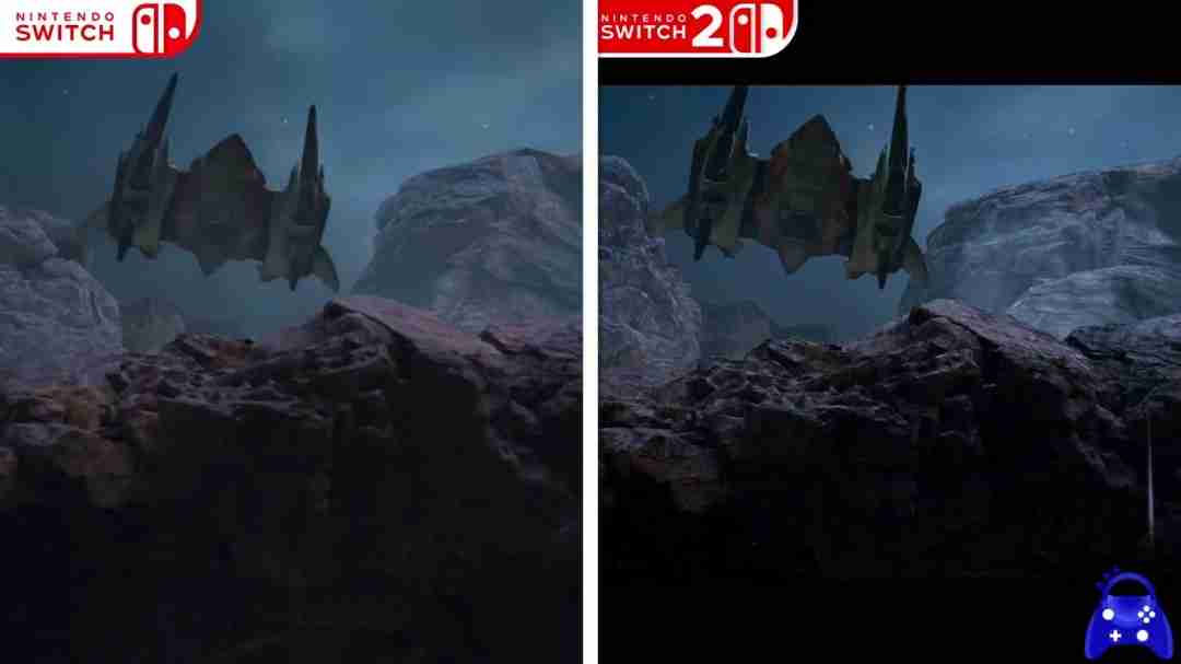 《银河战士prime 4》switch 2版展示、switch和switch 2版画面对比