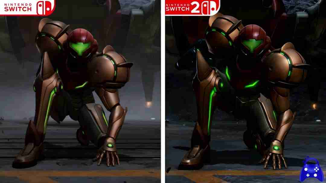 《银河战士prime 4》switch 2版展示、switch和switch 2版画面对比