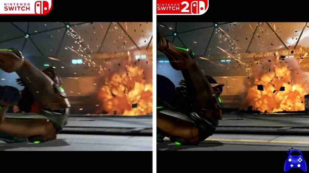 《银河战士prime 4》switch 2版展示、switch和switch 2版画面对比