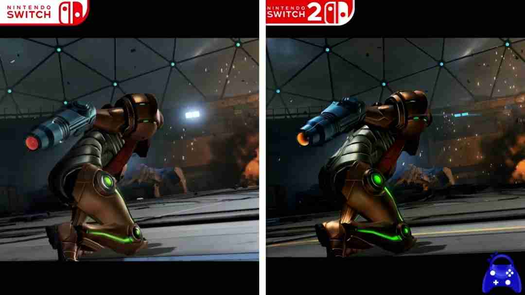 《银河战士prime 4》switch 2版展示、switch和switch 2版画面对比