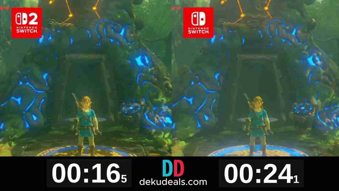 要买升级包吗？《塞尔达传说》switch 2和1画质对比