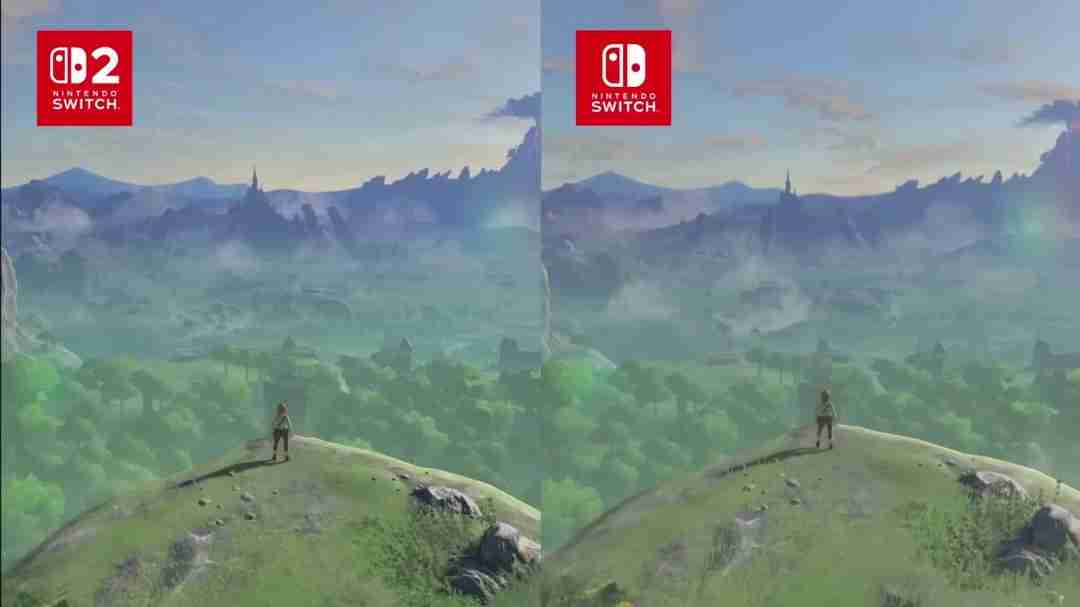 要买升级包吗？《塞尔达传说》switch 2和1画质对比