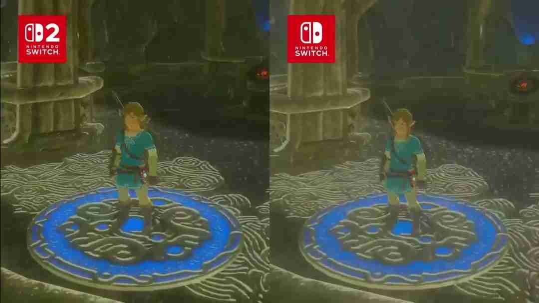 要买升级包吗？《塞尔达传说》switch 2和1画质对比