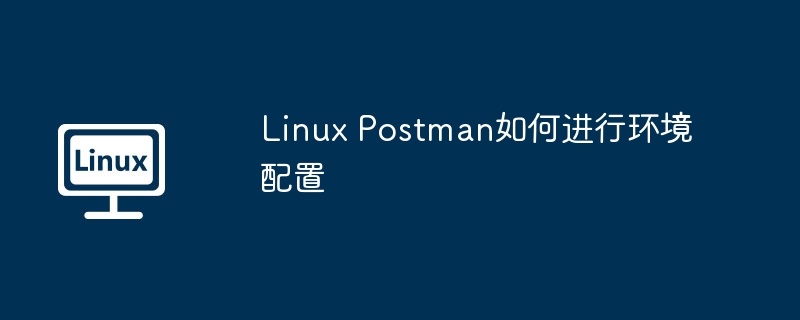 linux postman如何进行环境配置