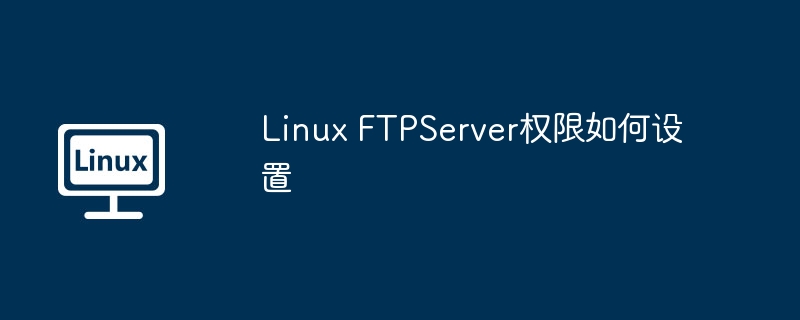 linux ftpserver权限如何设置