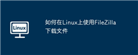 如何在Linux上使用FileZilla下载文件