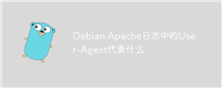 Debian Apache日志中的User-Agent代表什么