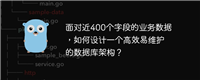 面对近400个字段的业务数据,如何设计一个高效易维护的数据库架构?