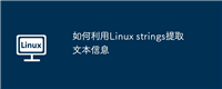 如何利用Linux strings提取文本信息