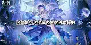 鸣潮坎特蕾拉声骸选哪个-鸣潮中坎特蕾拉声骸该如何选择