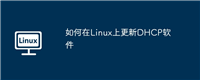 如何在Linux上更新DHCP软件