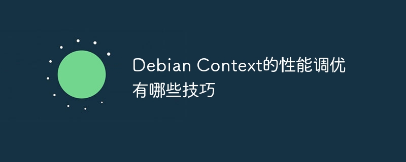 debian context的性能调优有哪些技巧