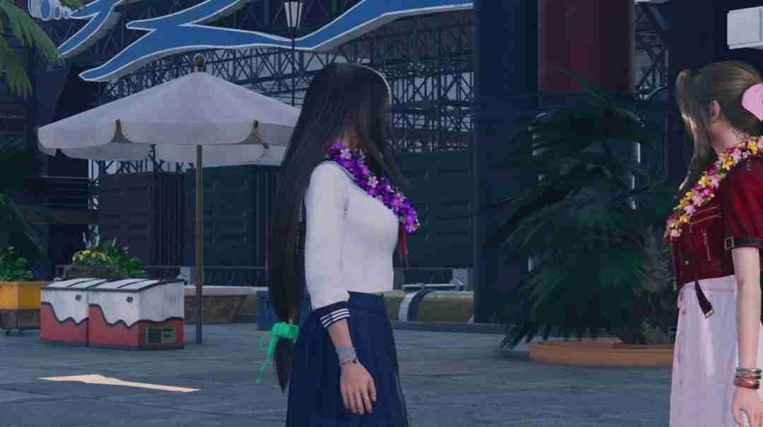 《最终幻想7:重生》新服装mod 蒂法穿高中校服清纯