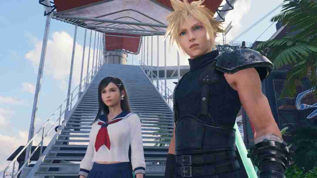 《最终幻想7:重生》新服装mod 蒂法穿高中校服清纯