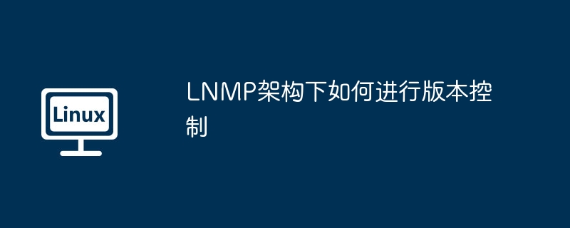 lnmp架构下如何进行版本控制