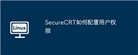 SecureCRT如何配置用户权限