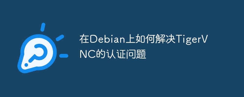 在debian上如何解决tigervnc的认证问题