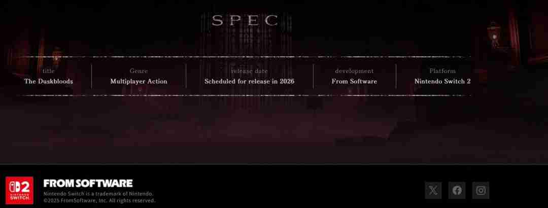 pc版有戏？《黄昏血族》版权为fromsoftware所有