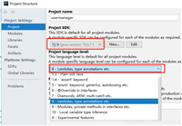 Idea中Jdk和Language&nbsp;level的指定方式