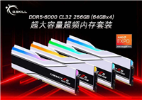 全球首发!芝奇256GB (64GBx4) DDR5-6000 CL32超频内存套装来了