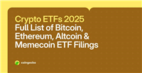 2025年必知的所有美国加密货币ETF申请现状与影响