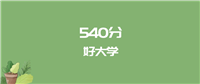 540分能上什么大学?附一本大学名单(2025高考)