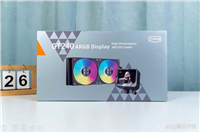 电脑显卡amd液制冷风扇带屏显! 超频三北境GT240屏显水冷散热评测