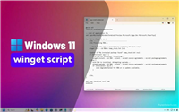 Win11如何用winget脚本自动安装和更新应用?