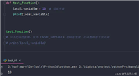 Python函数作用域示例详解