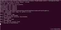 使用Docker构建Python&nbsp;Flask程序的详细教程