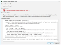Python报错ERROR:Command errored out with exit status 1:问题
