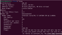 linux中实现查看cpu核心数量