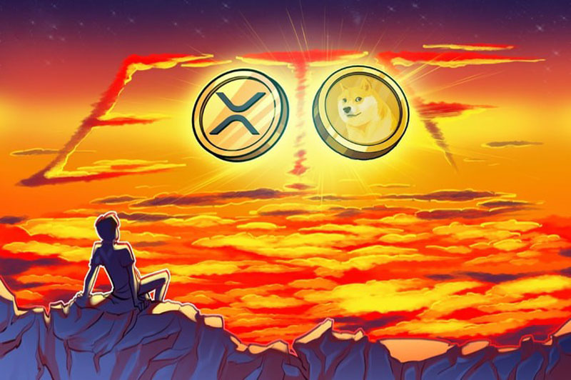 rex-osprey的瑞波币（xrp）、狗狗币（doge）etf首日表现不俗，交易量达5400万美元