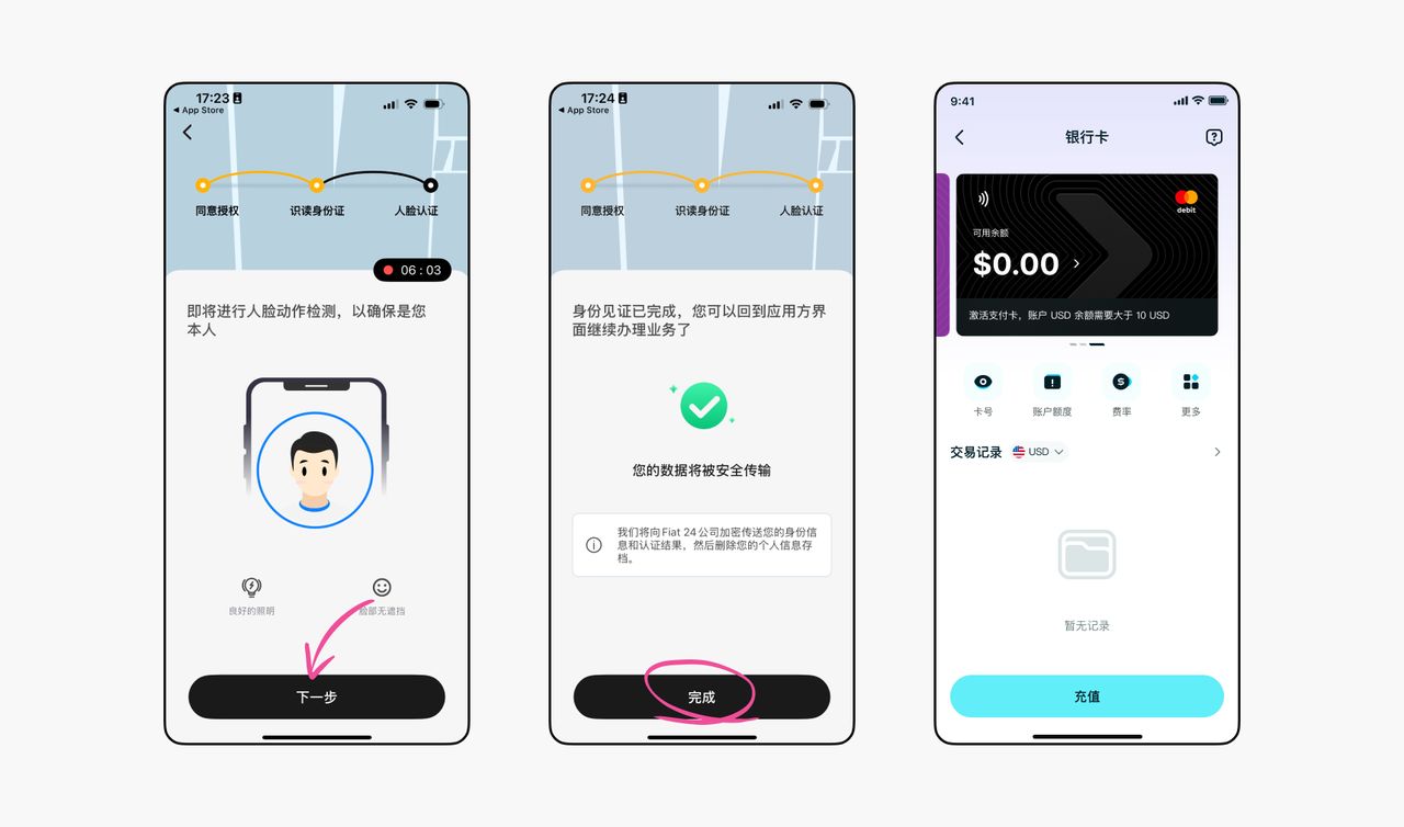 bitget钱包fiat24联名卡开卡操作步骤教程