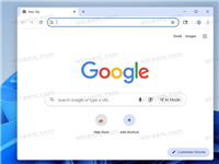 Win11/Win10如何移除谷歌Chrome138及后续版本浏览器AI模式按钮?