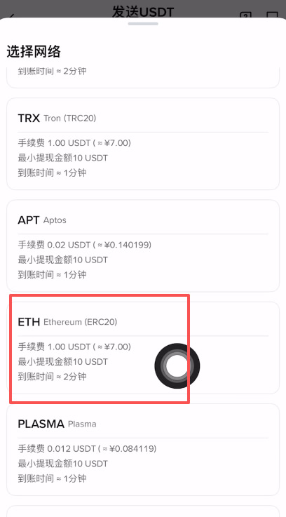 2. erc20（以太坊网络）：大额资金的安全港