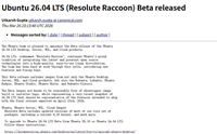 基于Linux7.0+GNOME50+Mesa26.0! Ubuntu 26.04 LTS Beta 版发布