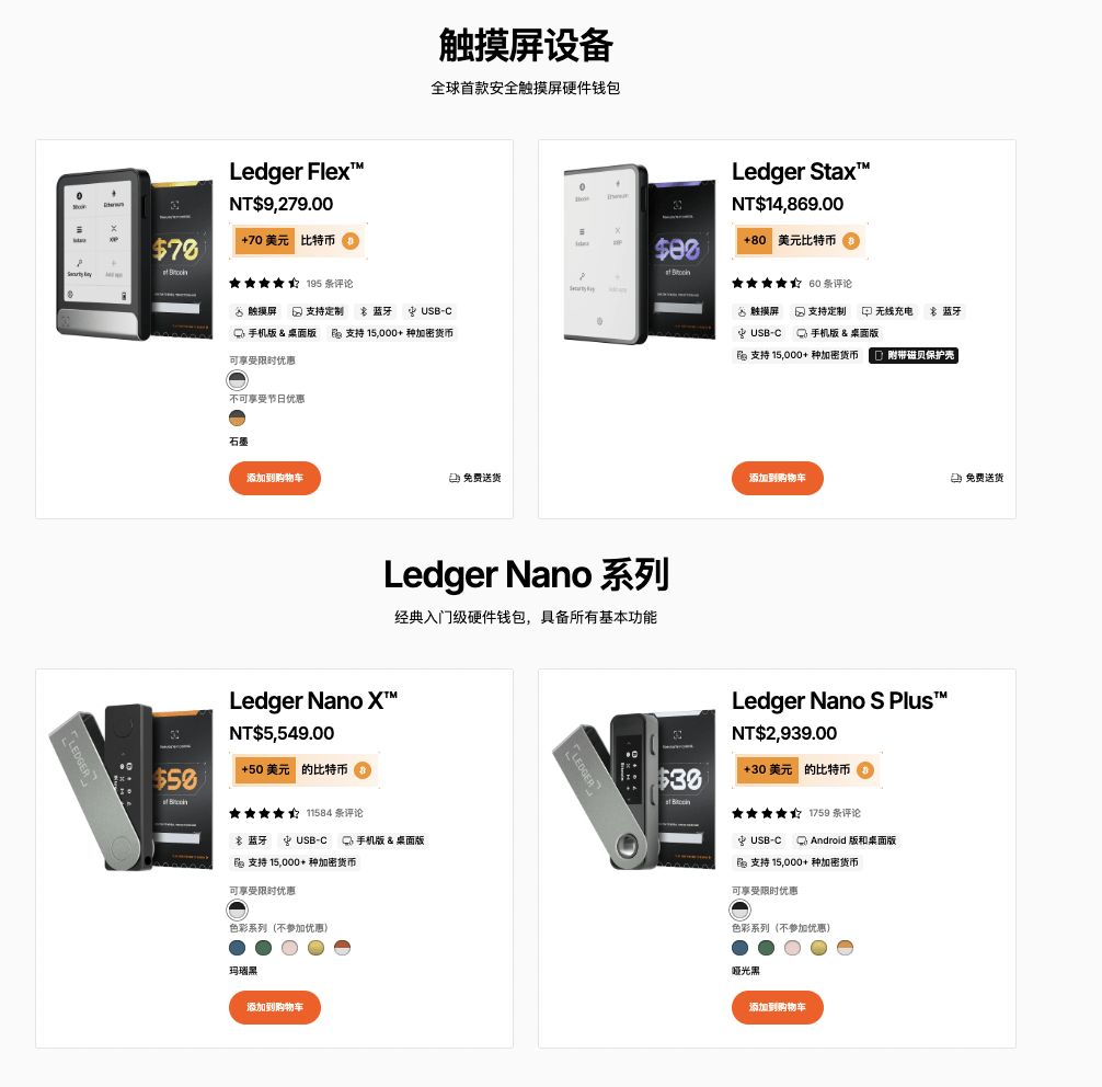 ledger 系列产品介绍