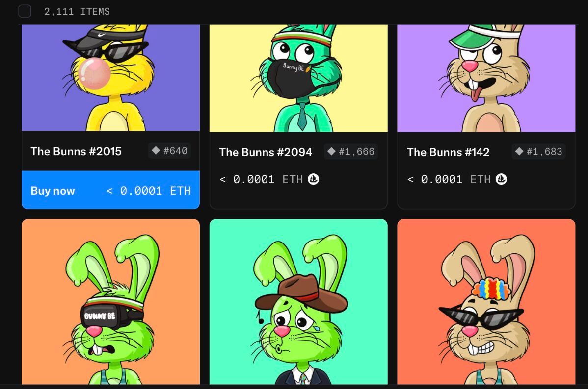 本周最热门的nft发行：the bunns & dark table，一文详解