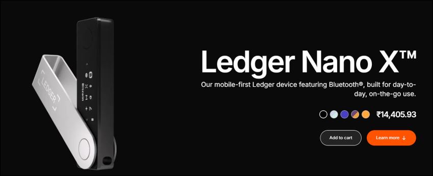 1. ledger nano x：最佳加密货币存储数字钱包